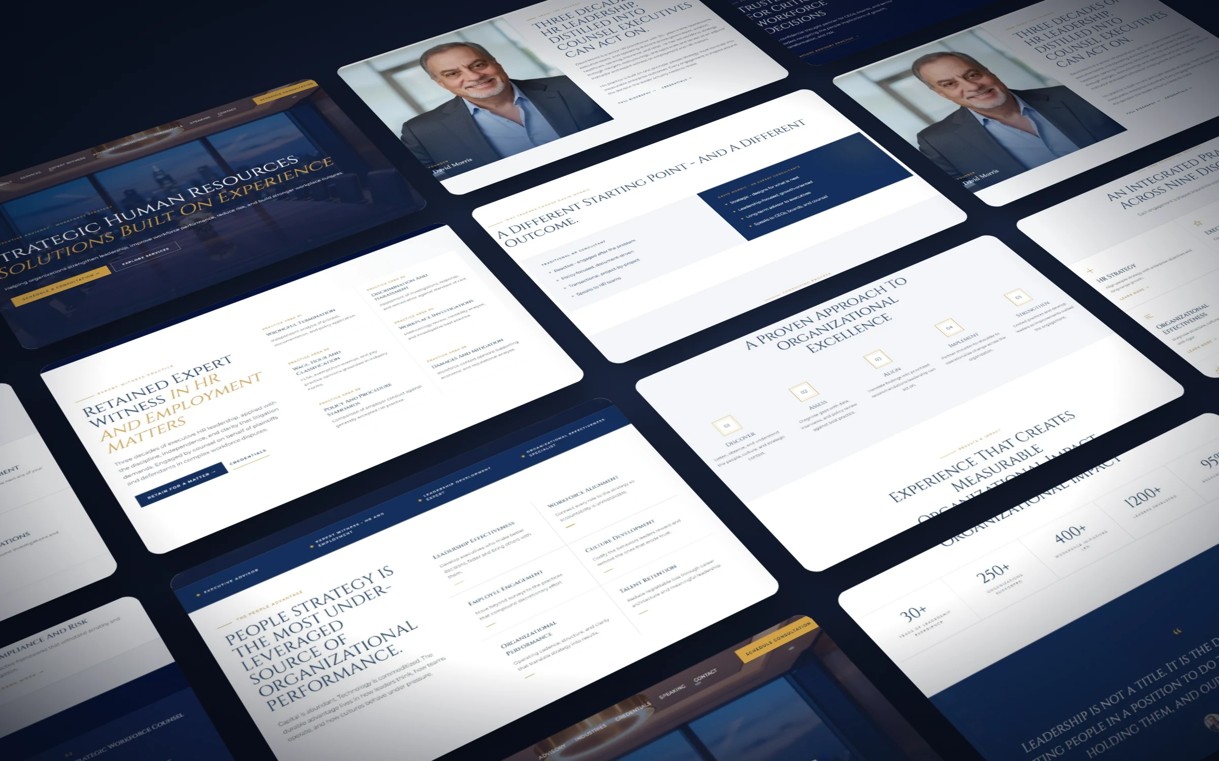 HR Expert Consultants website design by Design Fly 24, shown on a premium mockup